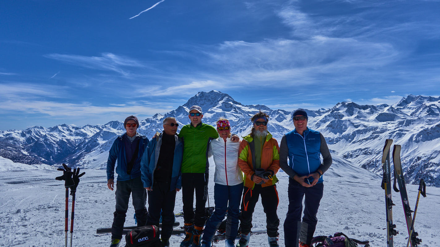 Gipfel Foto auf dem Spitzhorli (vorm Fletschorn)