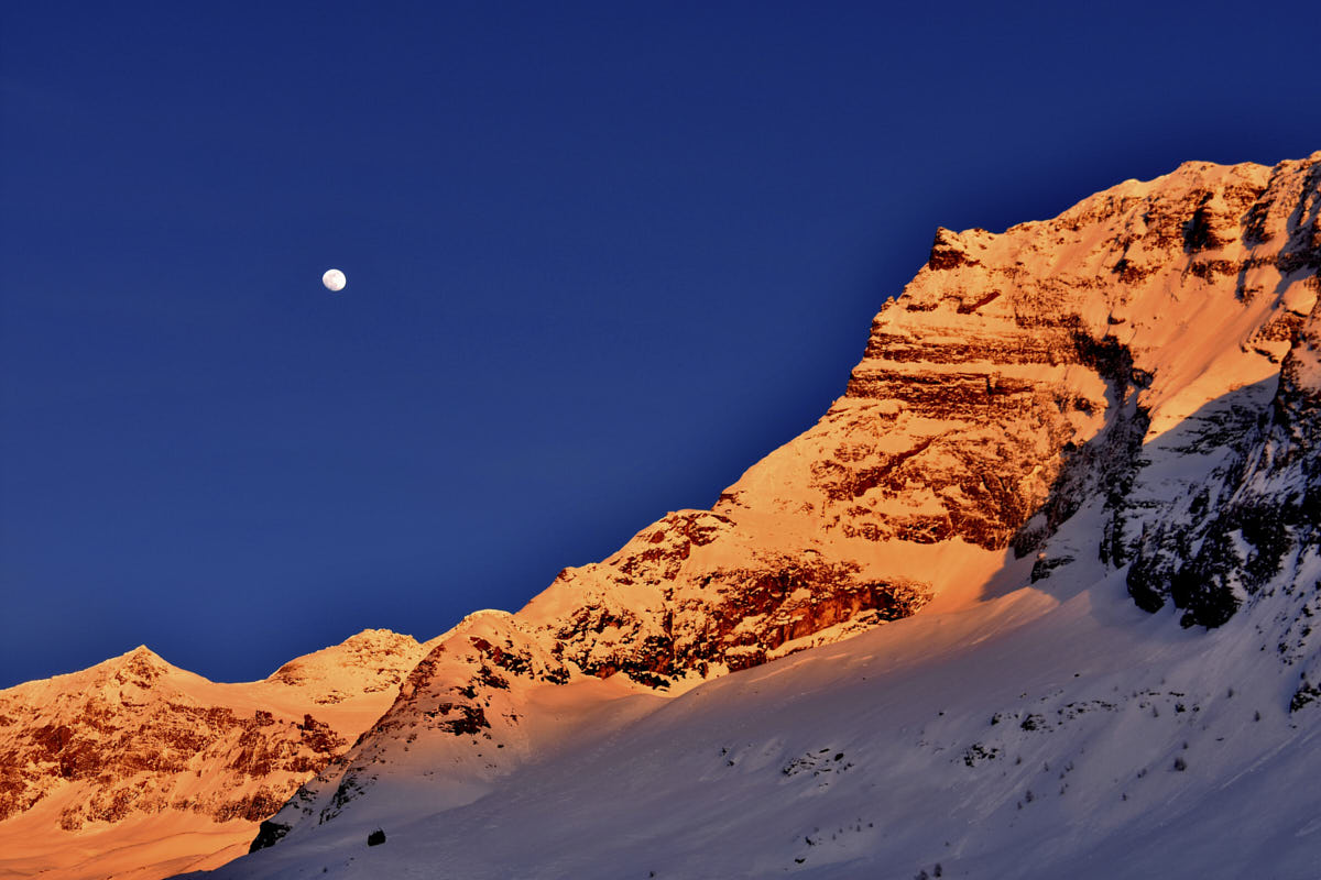 Breithornstock in der Abendsonne